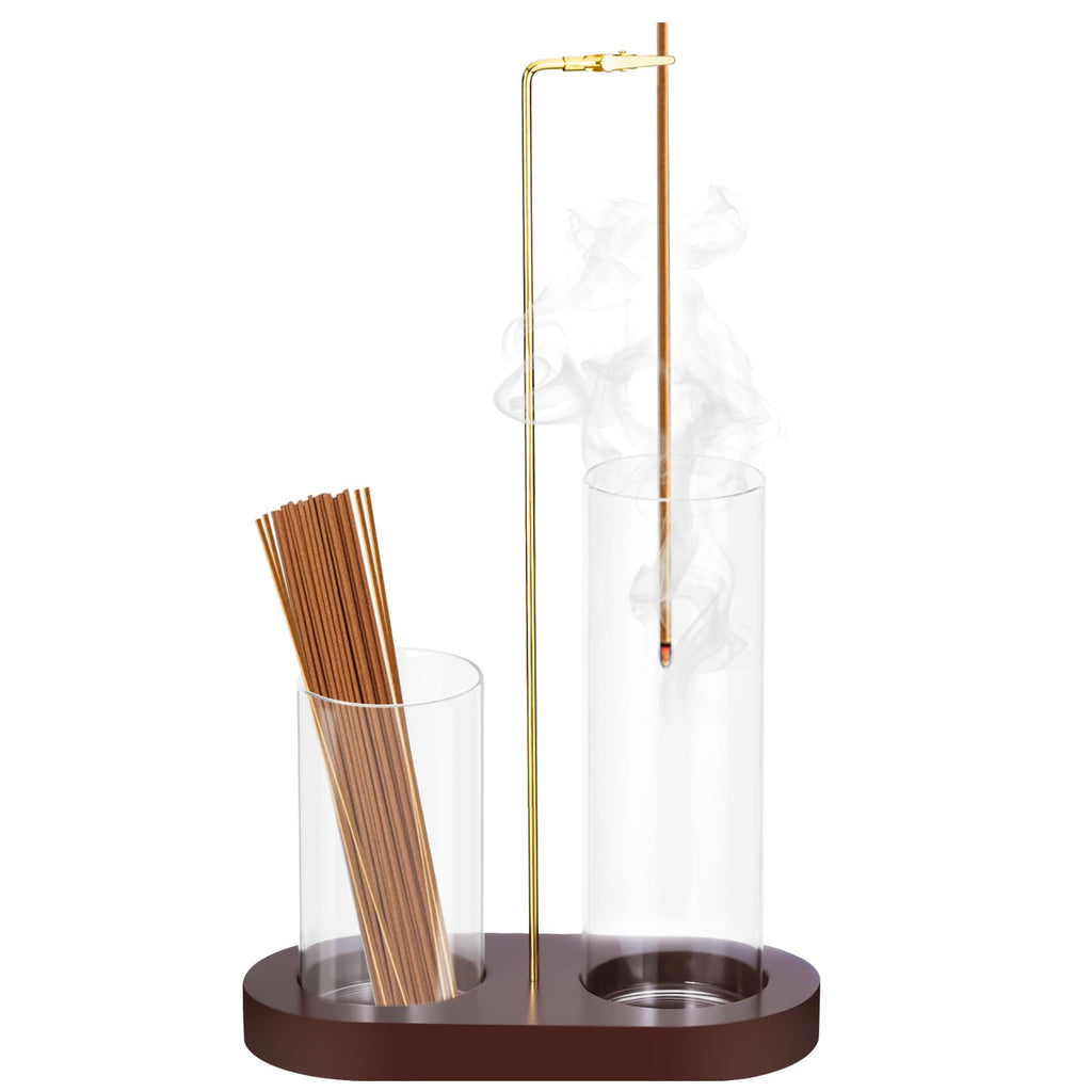 3 in 1 Incense Holder, Incense Burner, Insence-Stick Holder Mess-Free Incense Burner Holder, Ideal for Meditation, Yoga, Relaxation, and Home Decor - Anti-Ash Flying