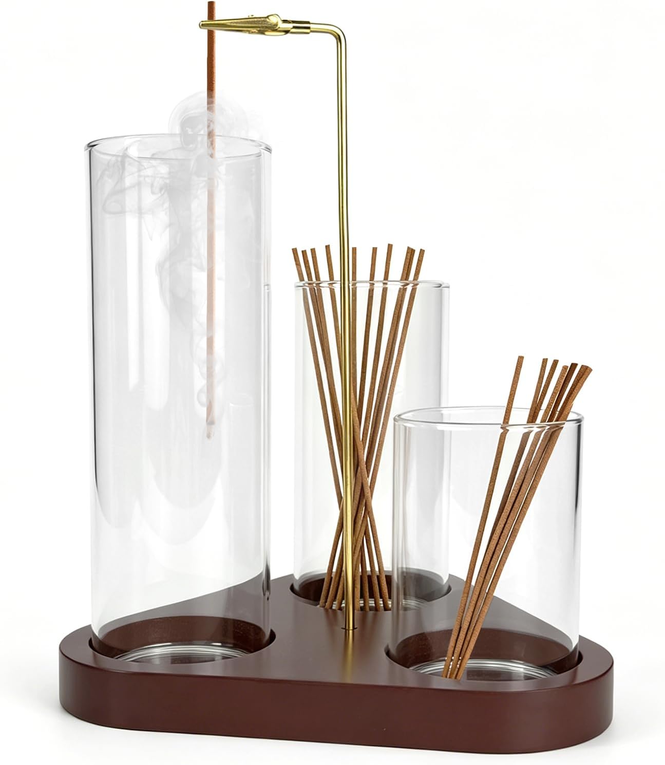 3 in 1 Incense Holder, Incense Burner, Insence-Stick Holder Mess-Free Incense Burner Holder, Ideal for Meditation, Yoga, Relaxation, and Home Decor - Anti-Ash Flying