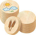 10 PCS Thick Wood Rounds for Crafts 4 Inch, Unfinished Natural Pine Wood Circles (3/4" Thick) – Extra Durable Wooden Discs for DIY Coasters, Engraving, Painting, Sign Making, Home Decor
